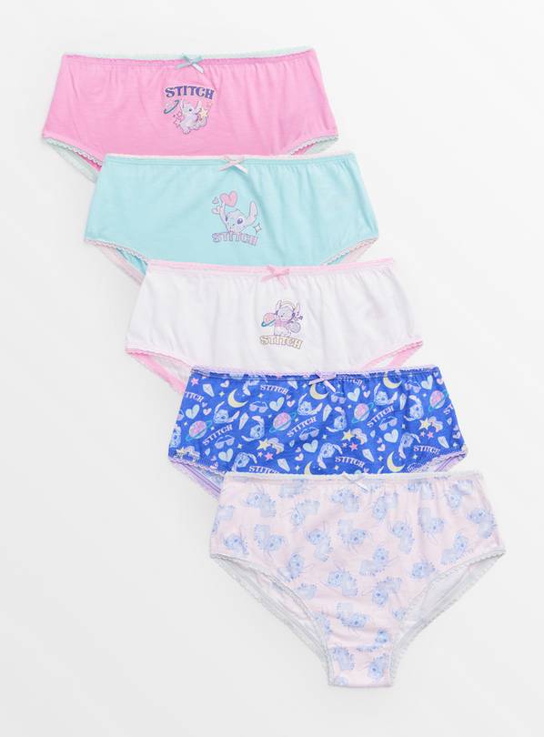 Disney Lilo & Stitch Printed Briefs 5 Pack  3-4 years